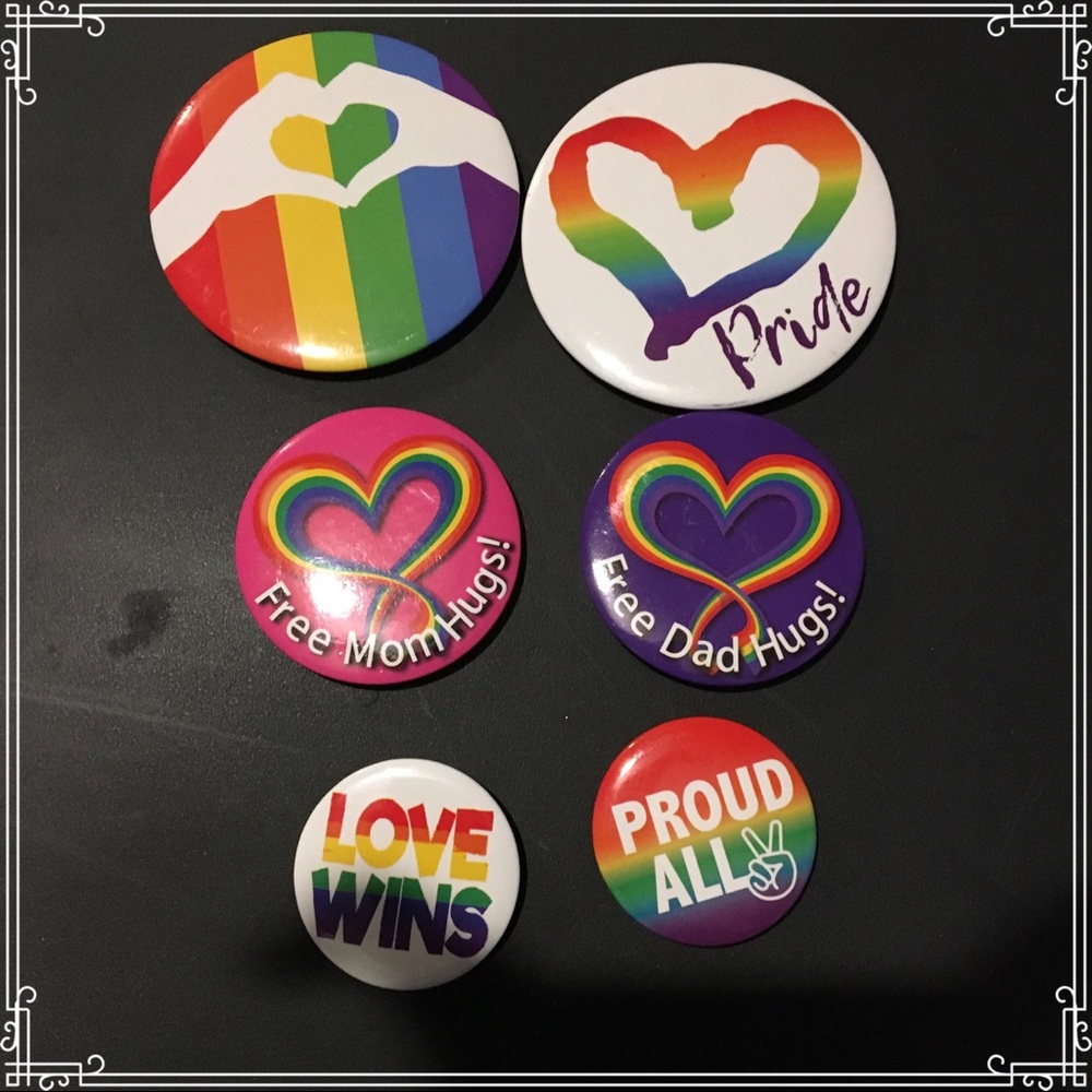 LBGT Pride Set of 6 Pins 🌈